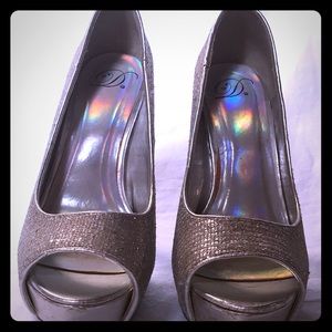 Silver Shinny mermaid inside heels